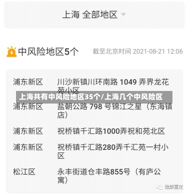 上海共有中风险地区35个/上海几个中风险区-第2张图片-建明新闻