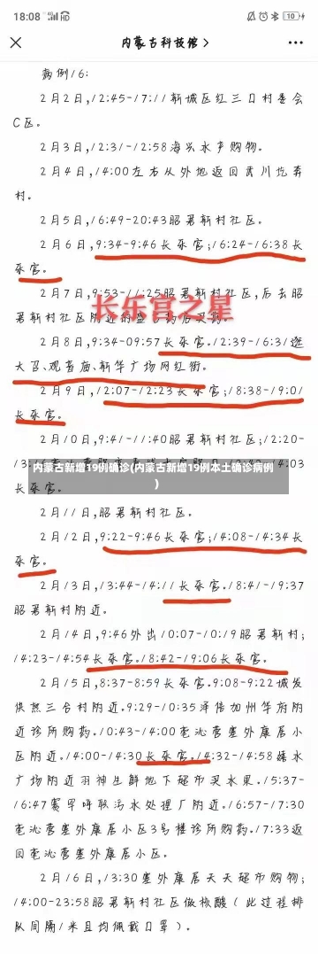 内蒙古新增19例确诊(内蒙古新增19例本土确诊病例)-第1张图片-建明新闻