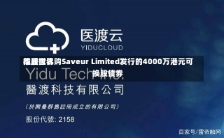 华盛世界
控股拟认购Saveur Limited发行的4000万港元可换股债券-第1张图片-建明新闻