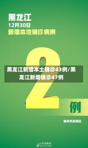 黑龙江新增本土确诊43例/黑龙江新增确诊47例-第1张图片-建明新闻