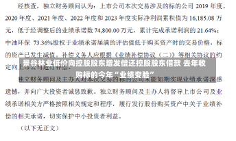 景谷林业低价向控股股东增发偿还控股股东借款 去年收购标的今年“业绩变脸”-第1张图片-建明新闻