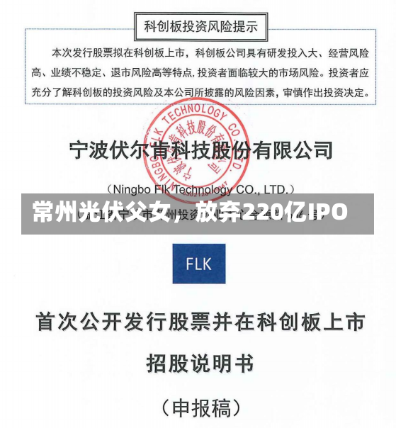 常州光伏父女，放弃220亿IPO-第1张图片-建明新闻