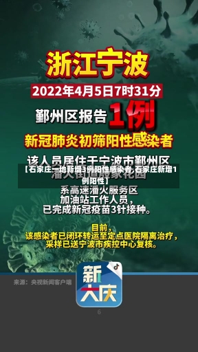 【石家庄一地新增3例阳性感染者,石家庄新增1例阳性】-第2张图片-建明新闻