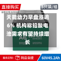 天能动力早盘涨逾6% 机构称铅酸电池需求有望持续增长-第1张图片-建明新闻