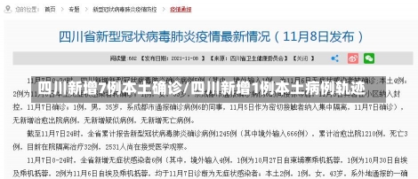 四川新增7例本土确诊/四川新增1例本土病例轨迹-第2张图片-建明新闻