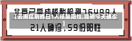 【云南昆明昨日1人核酸阳性,昆明今天确诊】-第1张图片-建明新闻