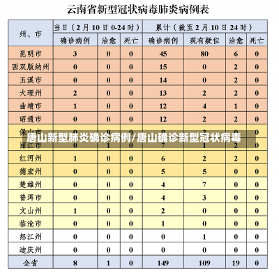 唐山新型肺炎确诊病例/唐山确诊新型冠状病毒-第3张图片-建明新闻