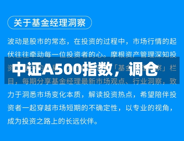 中证A500指数，调仓-第2张图片-建明新闻