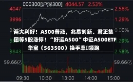 两大利好！A500普涨，兆易创新、君正集团等5股涨停！“好运A500”中证A500ETF华宝（563500）换手率叒领跑-第2张图片-建明新闻