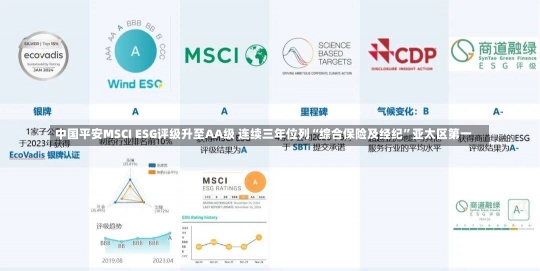 中国平安MSCI ESG评级升至AA级 连续三年位列“综合保险及经纪”亚太区第一-第2张图片-建明新闻