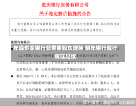 年底多家银行获重要股东增持 明年银行股行情或延续-第1张图片-建明新闻