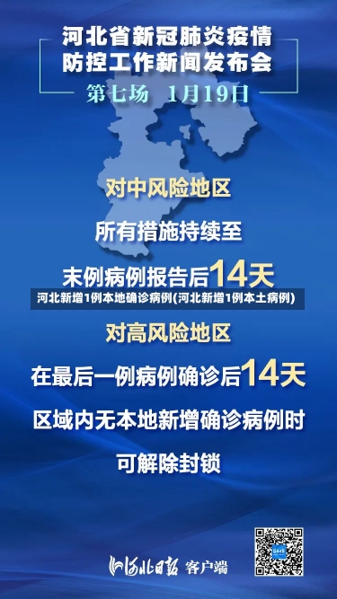 河北新增1例本地确诊病例(河北新增1例本土病例)-第2张图片-建明新闻