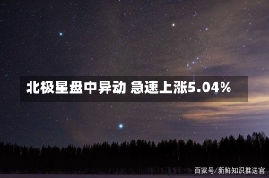 北极星盘中异动 急速上涨5.04%-第1张图片-建明新闻