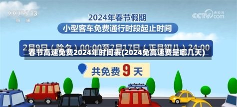 春节高速免费2024年时间表(2024免高速费是哪几天)-第1张图片-建明新闻