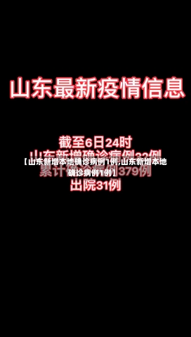 【山东新增本地确诊病例1例,山东新增本地确诊病例1例】-第2张图片-建明新闻