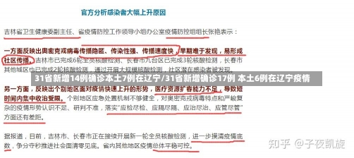 31省新增14例确诊本土7例在辽宁/31省新增确诊17例 本土6例在辽宁疫情-第1张图片-建明新闻