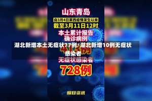 湖北新增本土无症状77例/湖北新增10例无症状感染者-第3张图片-建明新闻