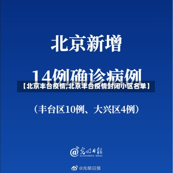 【北京丰台疫情,北京丰台疫情封闭小区名单】-第2张图片-建明新闻