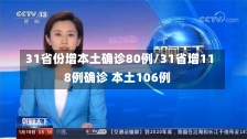 31省份增本土确诊80例/31省增118例确诊 本土106例-第1张图片-建明新闻