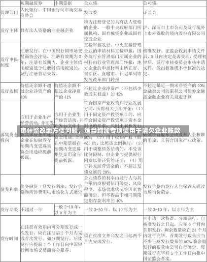 审计整改地方债问题，适当增加专项债用于清欠企业账款-第1张图片-建明新闻