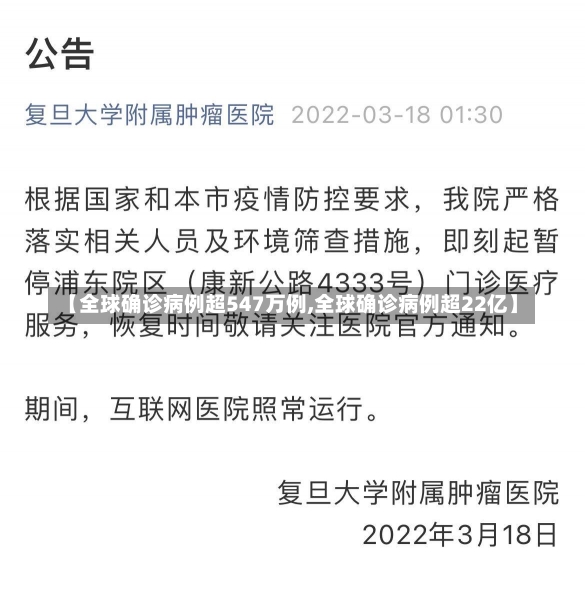 【全球确诊病例超547万例,全球确诊病例超22亿】-第3张图片-建明新闻