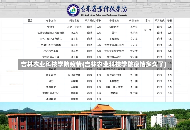 吉林农业科技学院疫情(吉林农业科技学院疫情多久了)-第3张图片-建明新闻