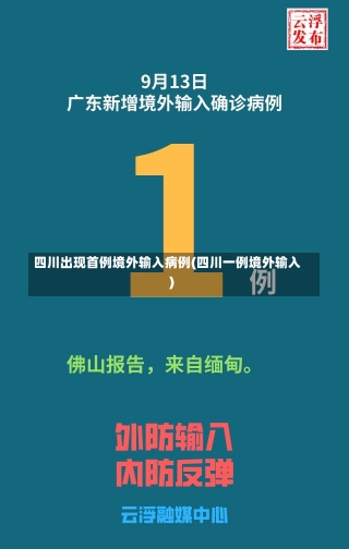 四川出现首例境外输入病例(四川一例境外输入)-第2张图片-建明新闻