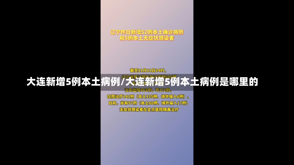 大连新增5例本土病例/大连新增5例本土病例是哪里的-第3张图片-建明新闻