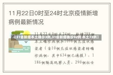 【31省新增本土确诊3例,31省新增确诊92例 本土73例】-第2张图片-建明新闻