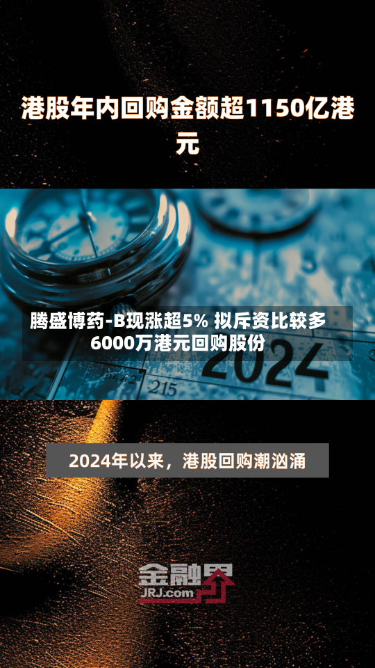 腾盛博药-B现涨超5% 拟斥资比较多
6000万港元回购股份-第1张图片-建明新闻