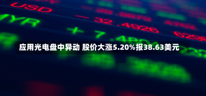 应用光电盘中异动 股价大涨5.20%报38.63美元-第1张图片-建明新闻