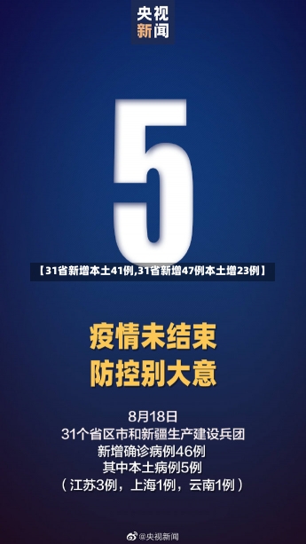 【31省新增本土41例,31省新增47例本土增23例】-第1张图片-建明新闻