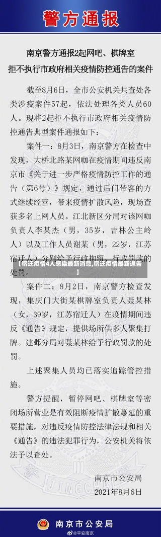 【宿迁疫情4人感染最新消息,宿迁疫情最新通告】-第1张图片-建明新闻