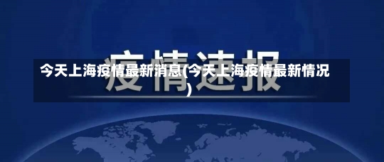 今天上海疫情最新消息(今天上海疫情最新情况)-第2张图片-建明新闻