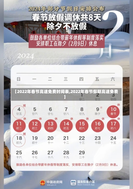 【2022年春节高速免费时间表,2022年春节假期高速免费】-第3张图片-建明新闻