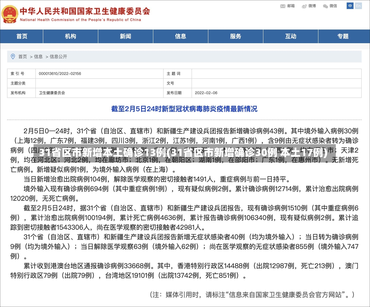 31省区市新增本土确诊13例(31省区市新增确诊30例 本土17例)-第2张图片-建明新闻