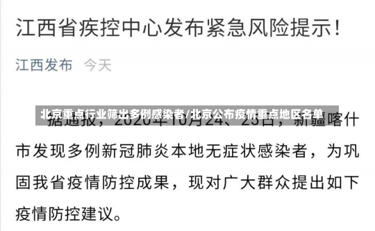 北京重点行业筛出多例感染者/北京公布疫情重点地区名单-第2张图片-建明新闻