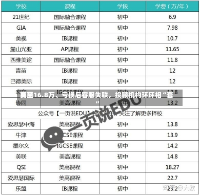 费用
高至16.8万、亏损后客服失联，投顾机构环环相“套”-第2张图片-建明新闻