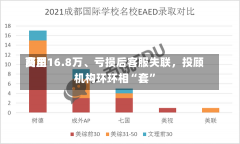 费用
高至16.8万、亏损后客服失联，投顾机构环环相“套”-第1张图片-建明新闻