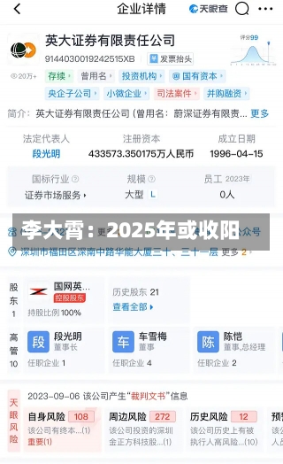 李大霄：2025年或收阳-第2张图片-建明新闻