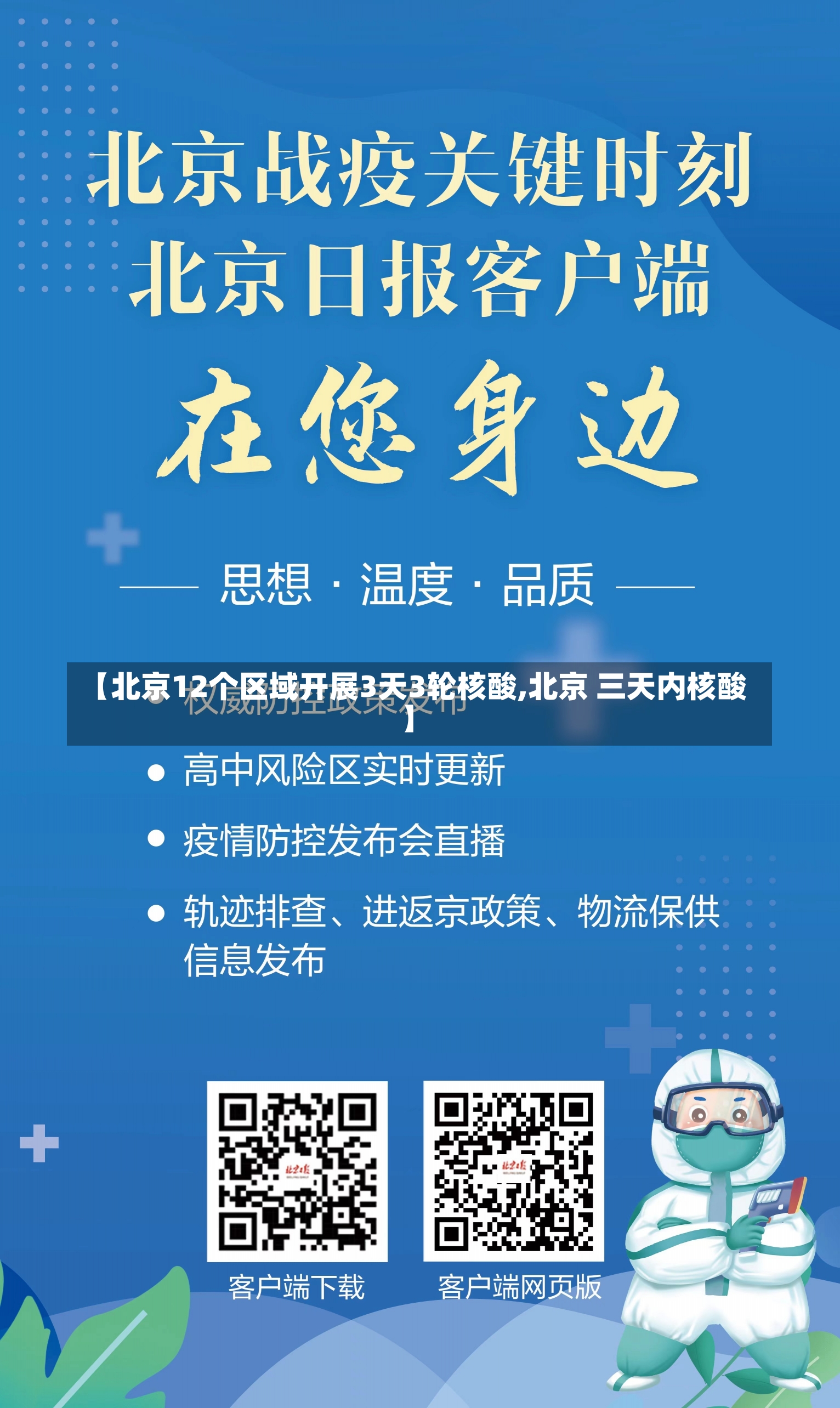 【北京12个区域开展3天3轮核酸,北京 三天内核酸】-第2张图片-建明新闻