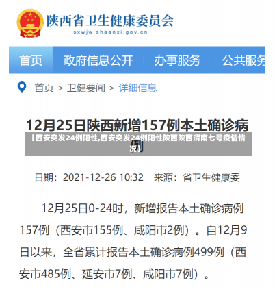 【西安突发24例阳性,西安突发24例阳性陕西陕西渭南七号疫情情况】-第2张图片-建明新闻