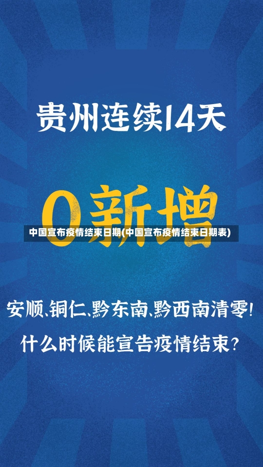 中国宣布疫情结束日期(中国宣布疫情结束日期表)-第2张图片-建明新闻