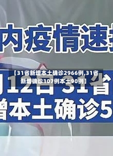 【31省新增本土确诊2966例,31省新增确诊107例本土90例】-第1张图片-建明新闻