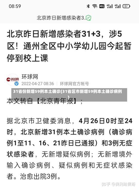 31省份新增59例本土确诊(31省区市新增59例本土确诊病例)-第1张图片-建明新闻